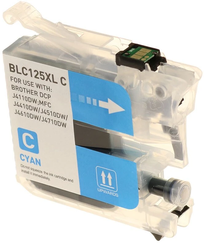G&G suderinamas rašalas / kasetė su LC-125XLC, NP-B-0125XLC, cyan, 1200