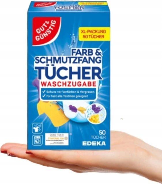 G&G - spalvą atkuriančios skalbinių servetėlės, 50 vnt.