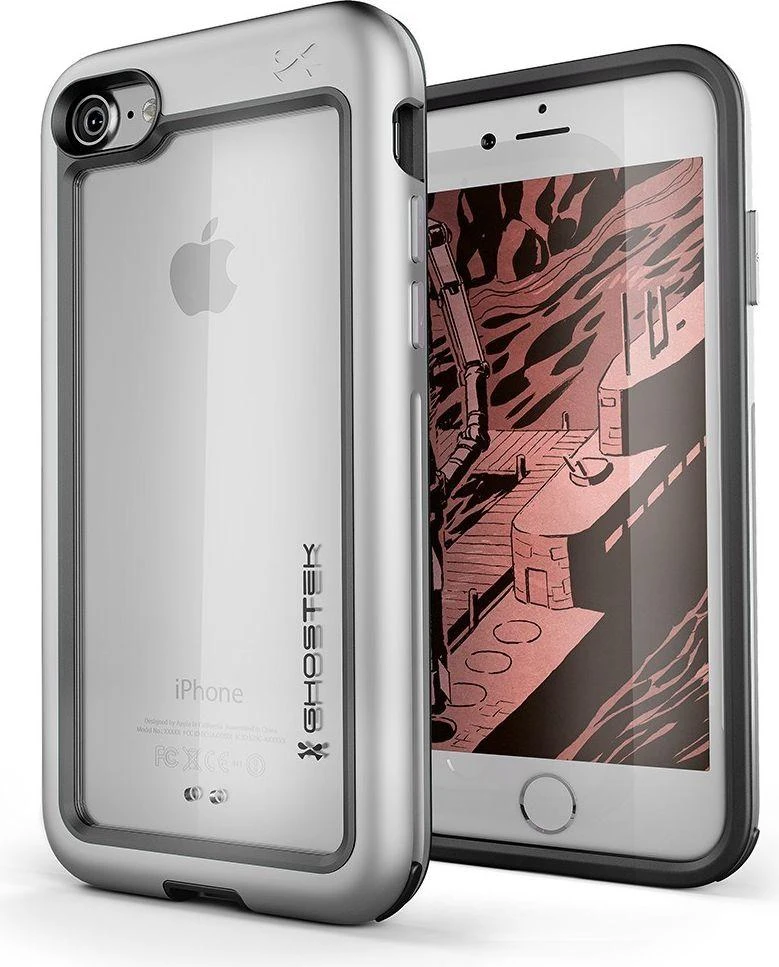 Ghostek Dėklas Atomic Slim Apple iPhone 7 8 sidabrinė