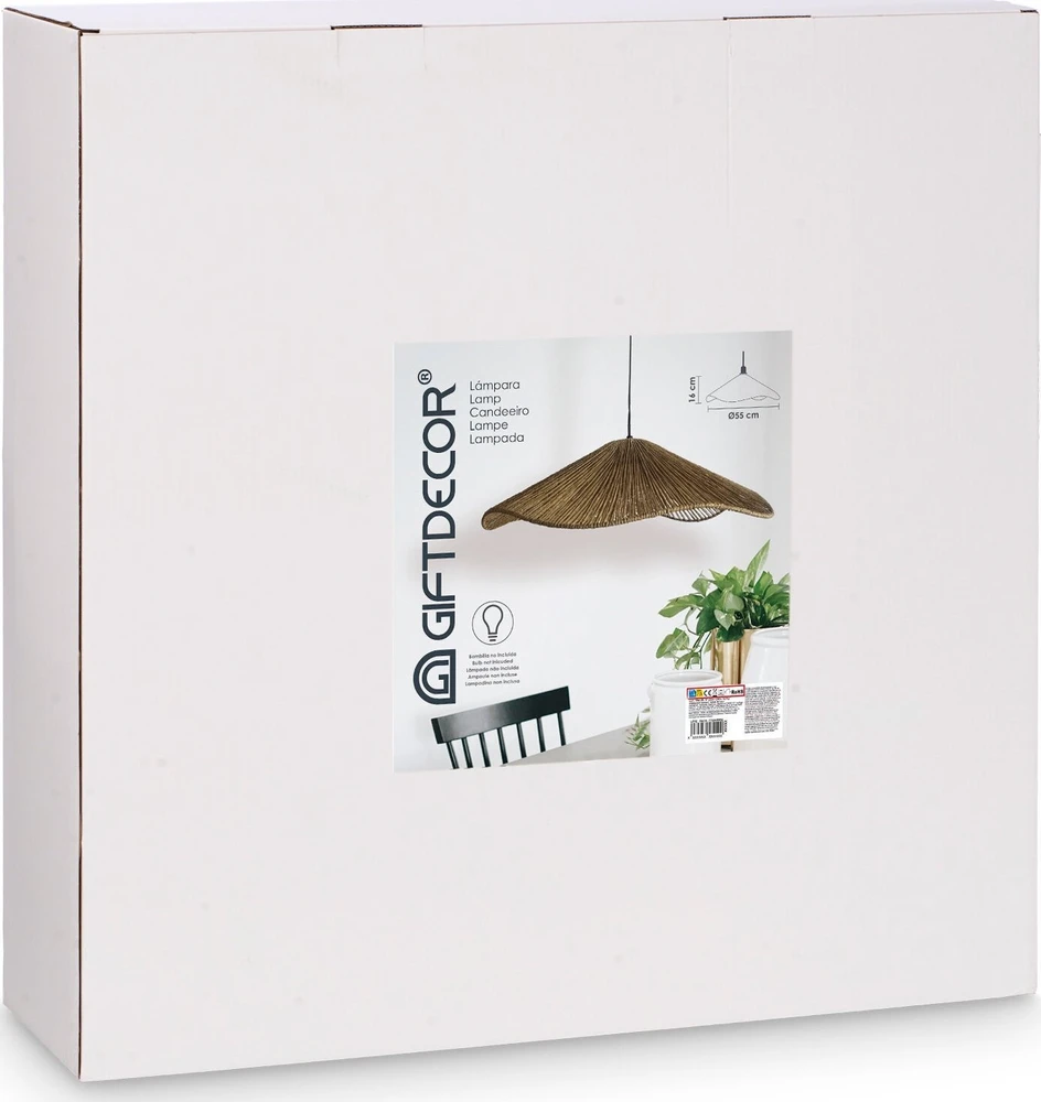 Gift Decor Giftdecor lubinis šviestuvas VELTO lubinis šviestuvas pintas gaubtas, 55 cm