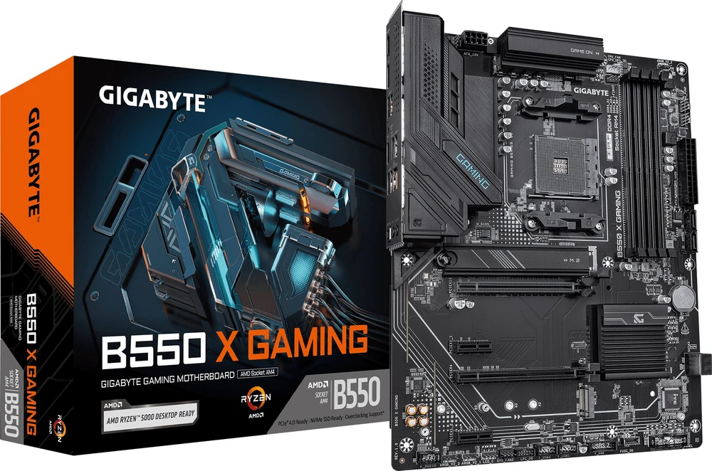 Gigabyte B550 X GAMING pagrindinė plokštė AMD B550 Socket AM4 ATX