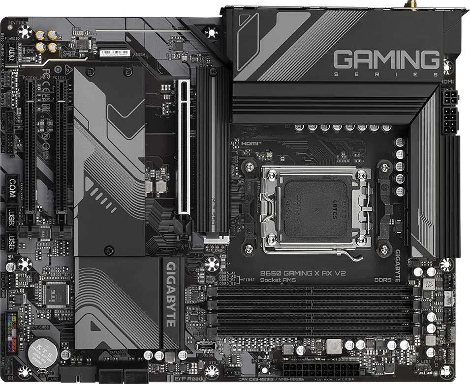 Pagrindinė plokštė GIGABYTE B650 GAMING X AX V2 AM5 4xDDR5 4xSATA 3xM.2