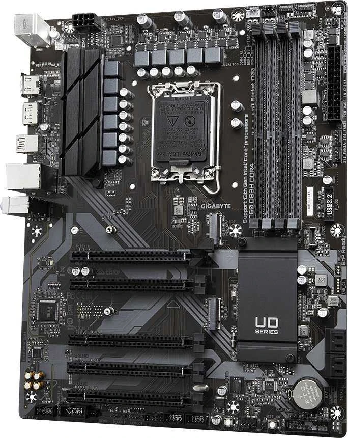 Pagrindinė plokštė Gigabyte Gigabaitas | B760 DS3H DDR4 1,0 M/B | Procesorių šeima Intel | Procesoriaus lizdas LGA1700 | DDR4 DIMM | Atminties lizdai 4 | Palaikomos standžiojo disko sąsajos SATA, M.2 | SATA jungčių skaičius 4 | Mikroschemų rinkinys Intel B760 Express | ATX