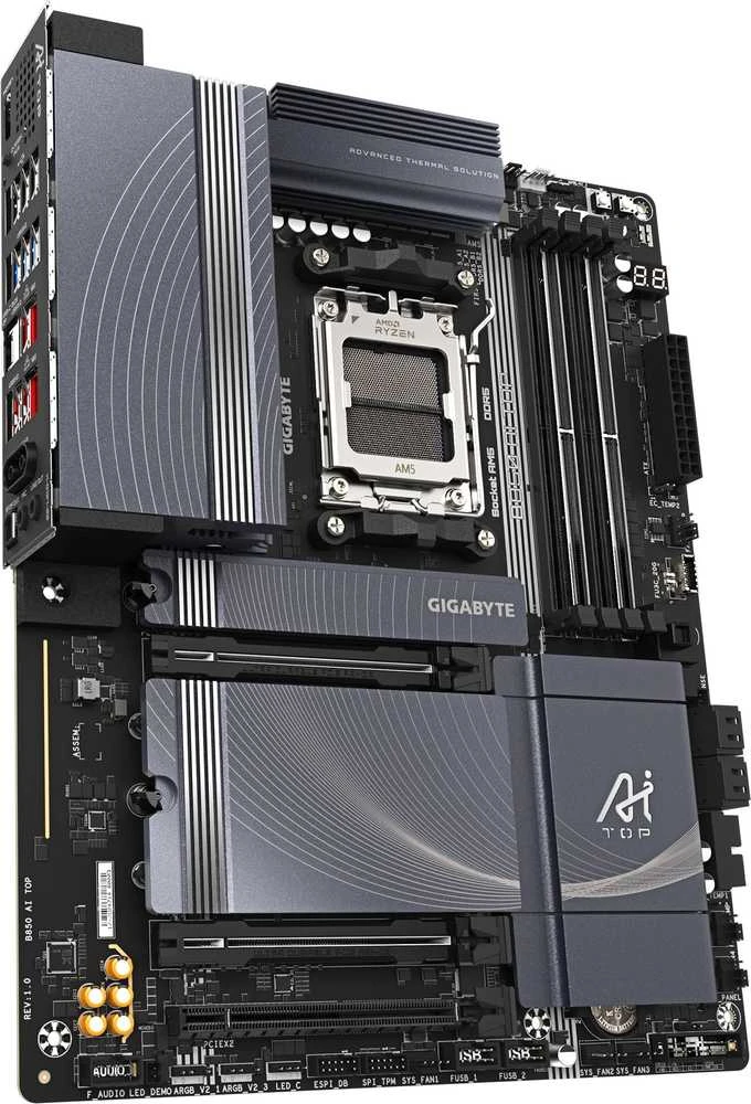 „GIGABYTE B850 AI TOP“, AMD B850 pagrindinė plokštė - AM5 lizdas, DDR5