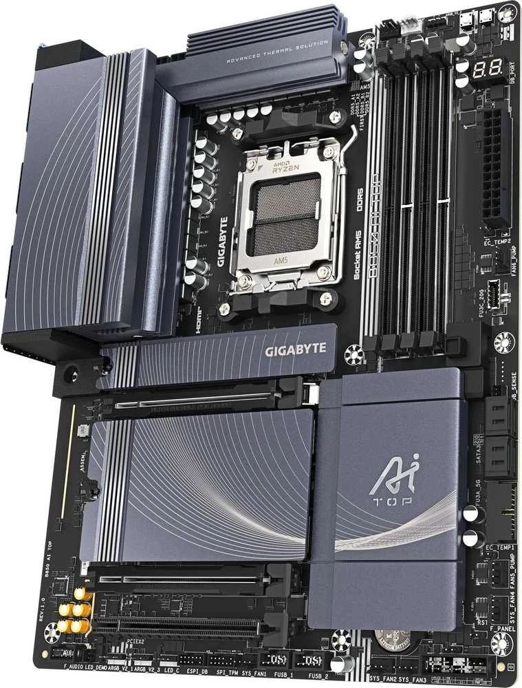 „GIGABYTE B850 AI TOP“, AMD B850 pagrindinė plokštė - AM5 lizdas, DDR5
