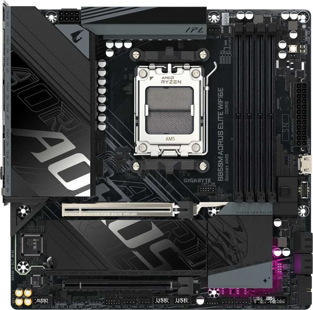 Pagrindinė plokštė GIGABYTE B850M A ELT WF6E AM5 4xDDR5 2xM.2 4xSATA