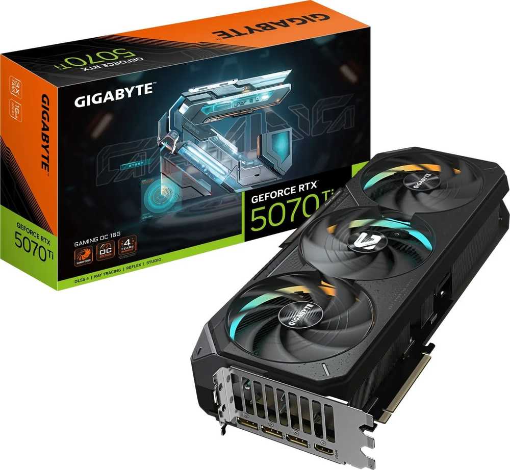 „Gigabyte GeForce RTX 5070 Ti GAMING OC“ 16 GB DLSS4 vaizdo plokštė