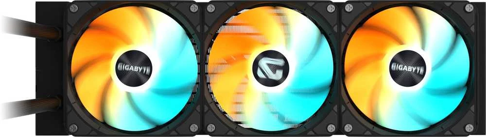 GIGABYTE GME 360 skysčio aušinimas su RGB apšvietimu