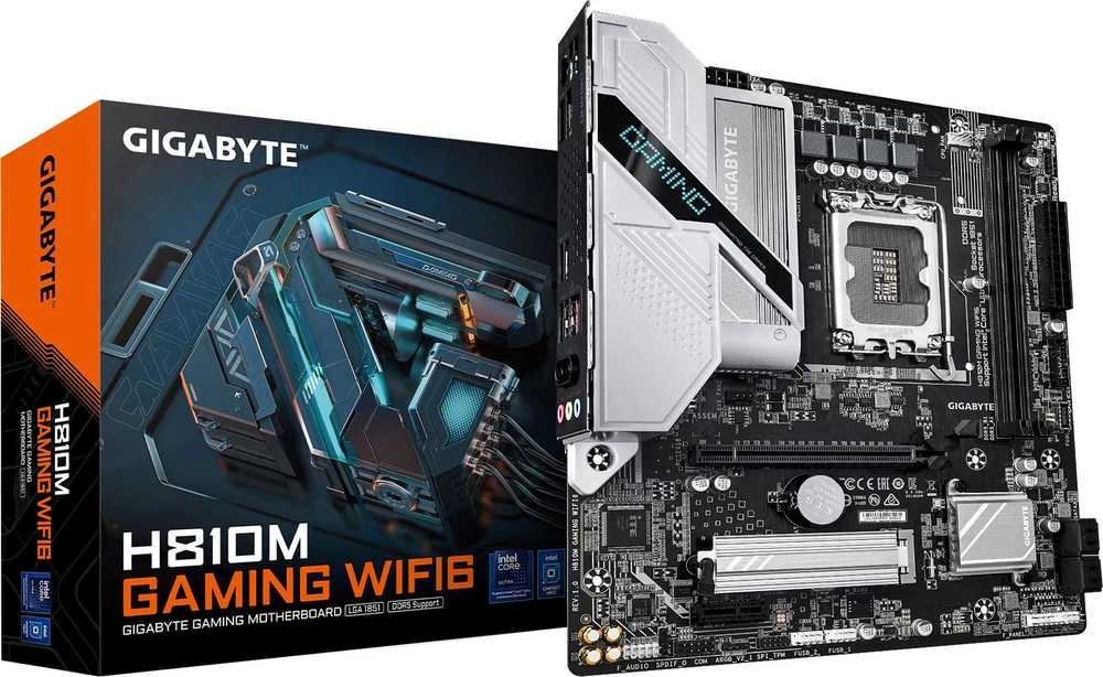 Pagrindinė plokštė GIGABYTE H810M GAMING WIFI6 LGA1851 MB
