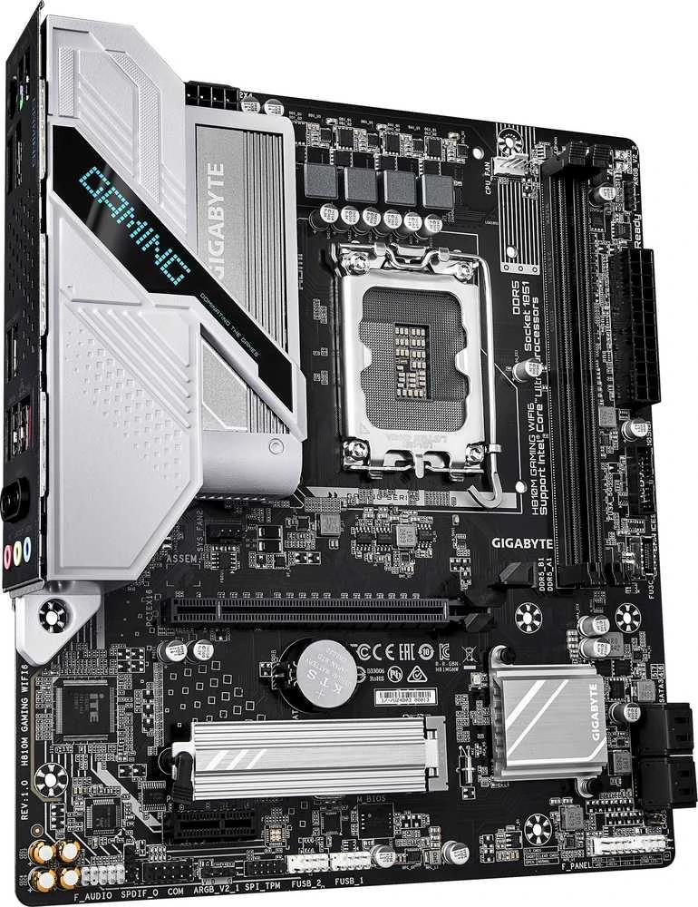 Pagrindinė plokštė GIGABYTE H810M GAMING WIFI6 LGA1851 MB