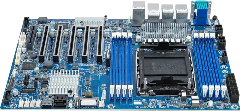 Gigabyte pagrindinė plokštė MS03-6L0 (1.x/3.x rev.) ATX dviejų jungčių LGA4677 urmu