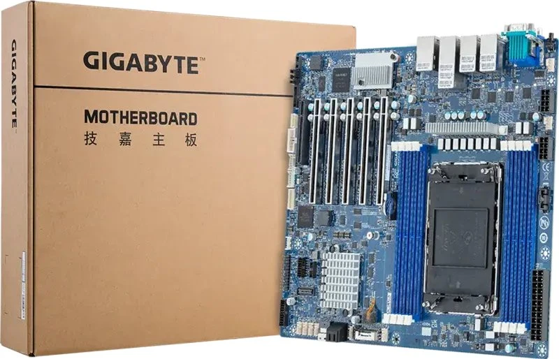 Gigabyte pagrindinė plokštė MS03-6L0 (1.x/3.x rev.) ATX dviejų jungčių LGA4677 urmu