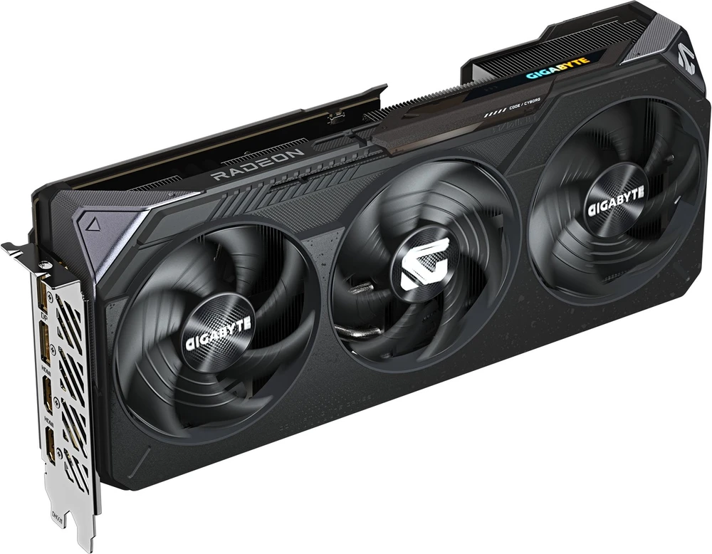 „GIGABYTE Radeon RX 9070 16GB GDDR6 256bit WINDFORCE 3“ vaizdo plokštė, dviguba BIOS sistema, 3 ventiliatoriai