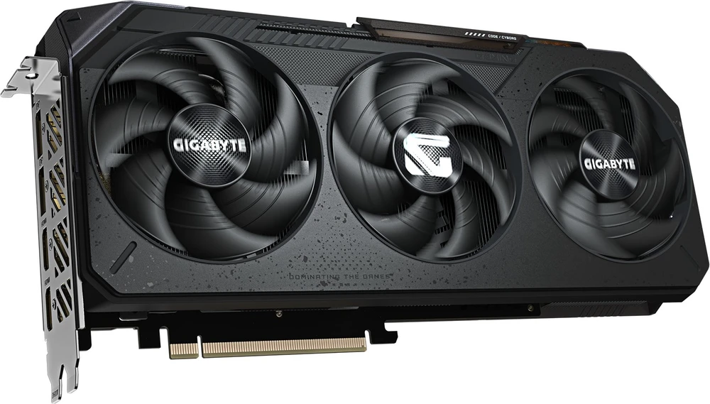 „GIGABYTE Radeon RX 9070 16GB GDDR6 256bit WINDFORCE 3“ vaizdo plokštė, dviguba BIOS sistema, 3 ventiliatoriai