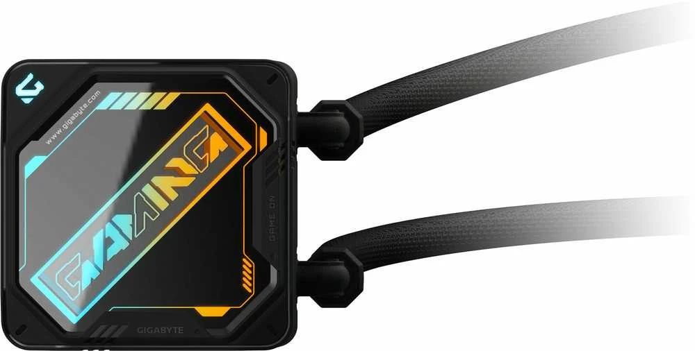 GIGABYTE vandens aušintuvo blokas su ARGB apšvietimu