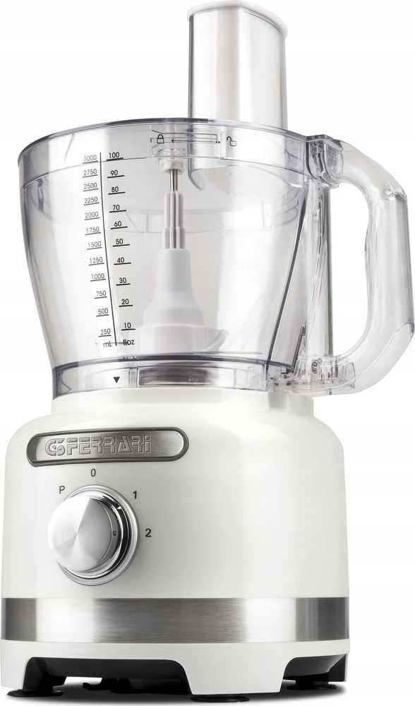 Virtuvinis kombainas G3Ferrari G3 Ferrari G20099 food processor 1000 W 3 L Transparent, Baltas