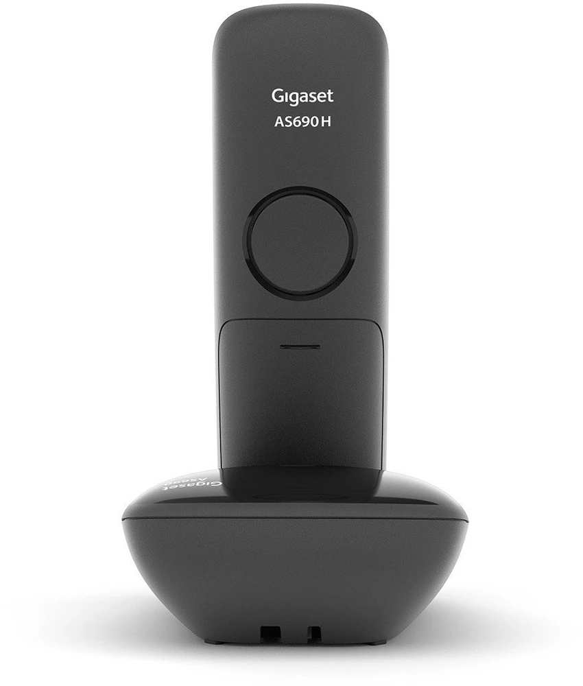 GIS Gigaset AS690 Analoginio ryšio / DECT telefonas Skambintojo ID Juoda