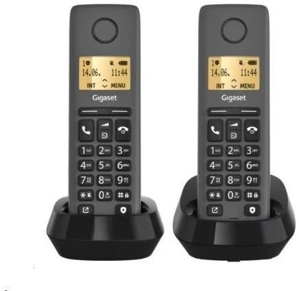 Telefonas stacionarus Gigaset Gigaset Basic 100 Duo Juodas