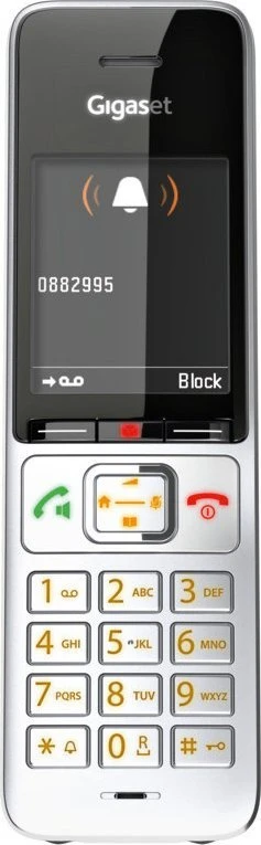 GIS Gigaset COMFORT 500A duo Analoginio ryšio / DECT telefonas Skambintojo ID Juoda, Sidabras