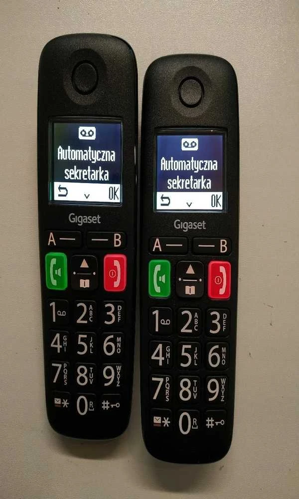 GIS Gigaset E290 Duo Analoginio ryšio telefono ragelis Skambintojo ID Juoda