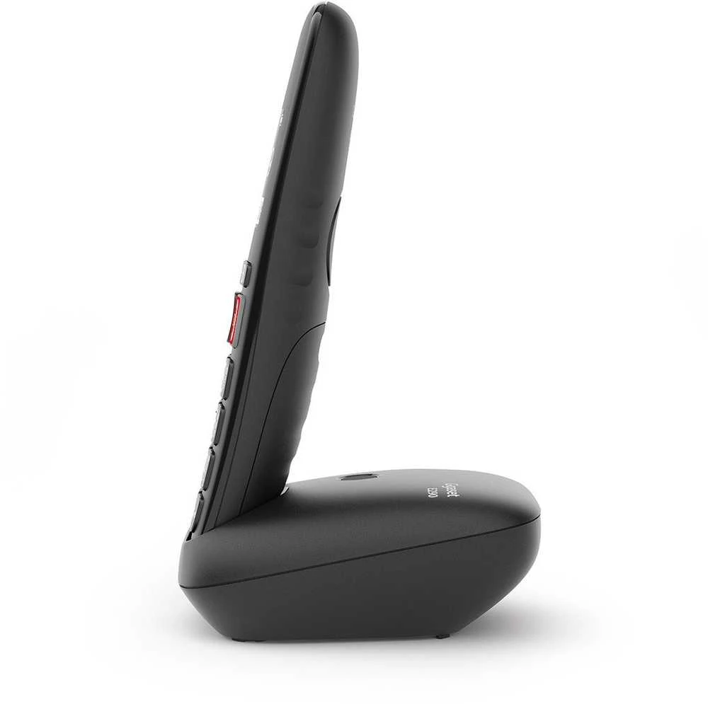 Stacionarus telefonas Gigaset E290, Juodas