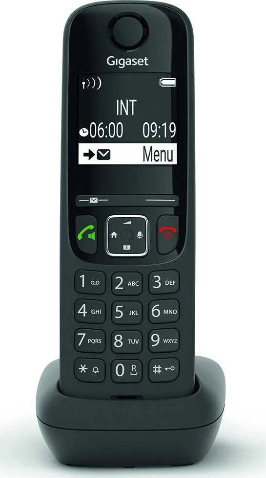 GIS Gigaset AS690HX Analoginio ryšio / DECT telefonas Skambintojo ID Juoda