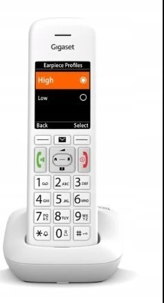 GIS Gigaset E390 Analoginio ryšio / DECT telefonas Skambintojo ID Balta