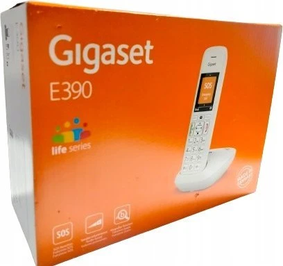 GIS Gigaset E390 Analoginio ryšio / DECT telefonas Skambintojo ID Balta
