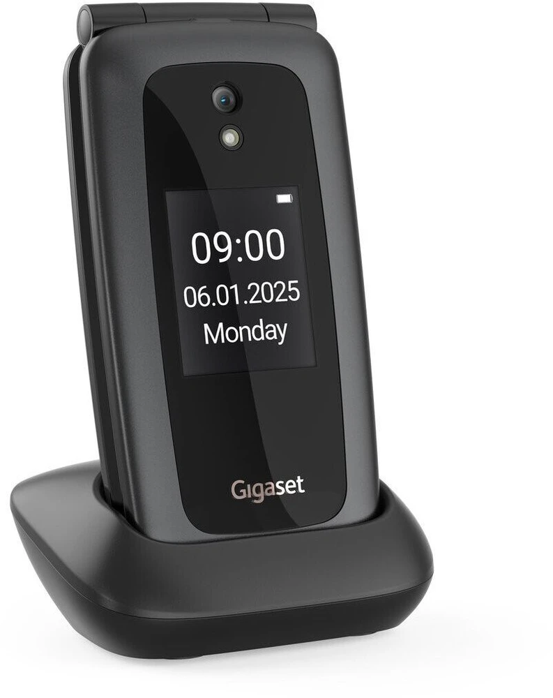 GIS Gigaset GL795 7,11 cm (2.8″) 142 g Juoda Telefonas vyresnio amžiaus žmonėms