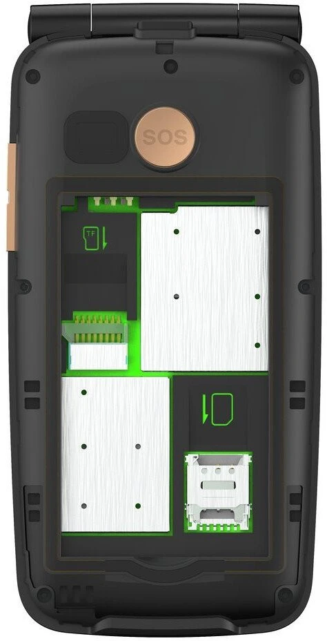 GIS Gigaset GL795 7,11 cm (2.8″) 142 g Juoda Telefonas vyresnio amžiaus žmonėms