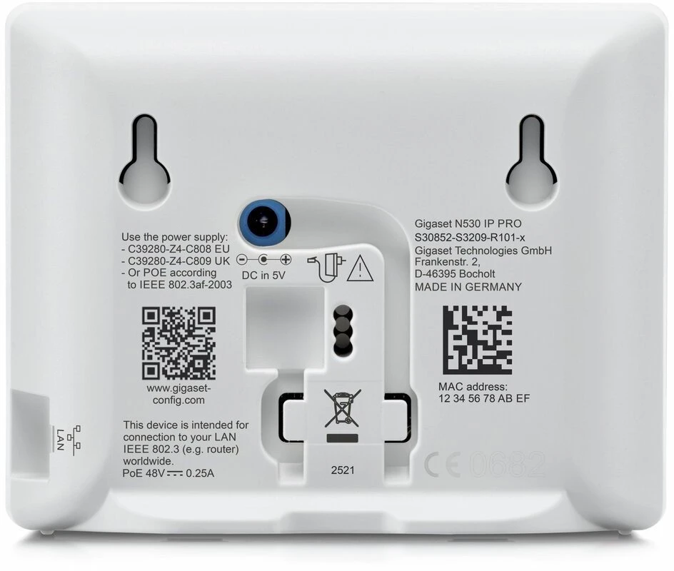 GIS Gigaset N530 IP PRO + S700H PRO DECT telefonas Skambintojo ID Antracitas