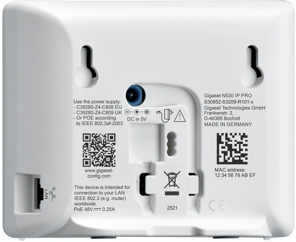 GIS Gigaset N530 IP PRO + S700H PRO DECT telefonas Skambintojo ID Antracitas