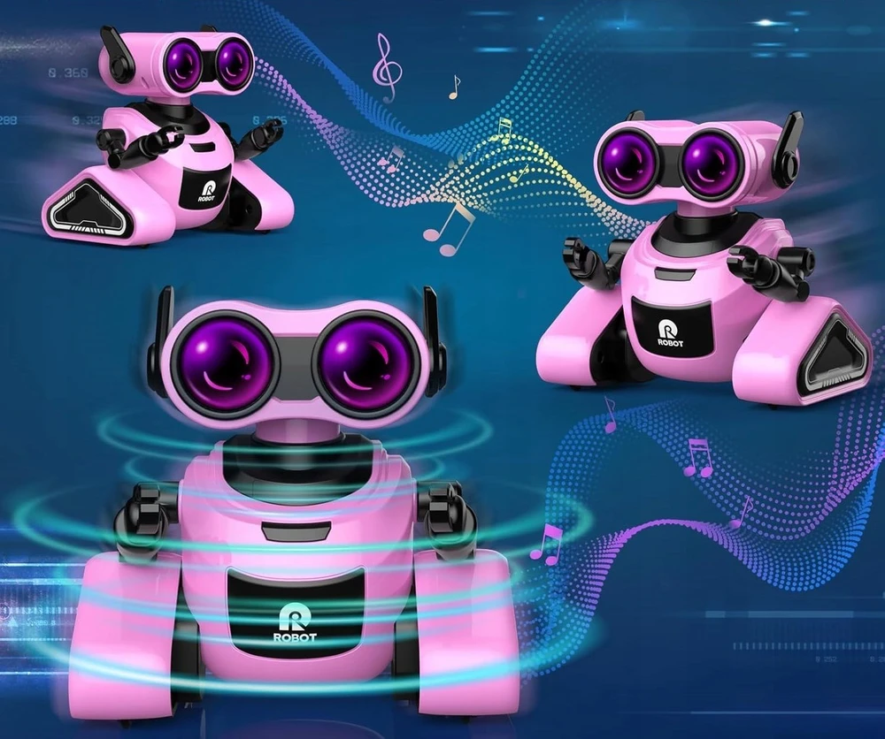 Gigo Robotas rožinis valdomas nuotoliniu būdu