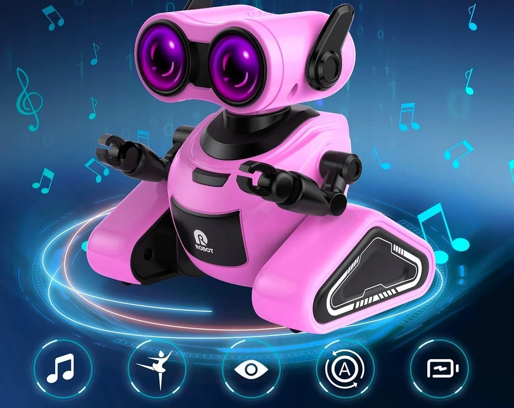 Gigo Robotas rožinis valdomas nuotoliniu būdu