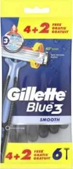 Gillette Mėlyna 3 vienkartinis skustuvo peiliukas 6 U