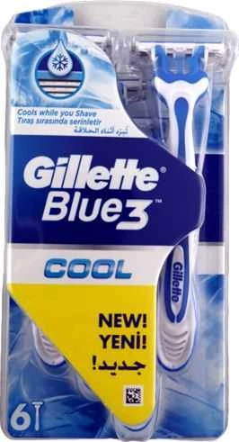 Gillette Blue3 Cool Razor peiliukai, 6 vnt.