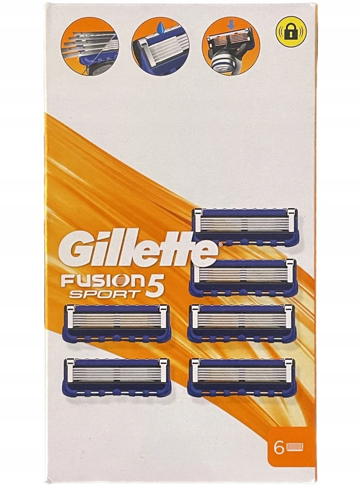 Gillette Fusion 5 Sport Razor Blades - 6 pcs.