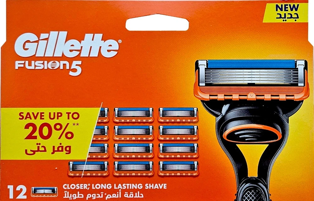 Gillette Fusion rankinės kasetės, 12 vnt.