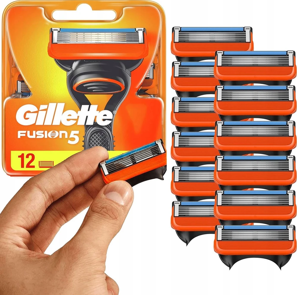 Gillette Fusion rankinės kasetės, 12 vnt.