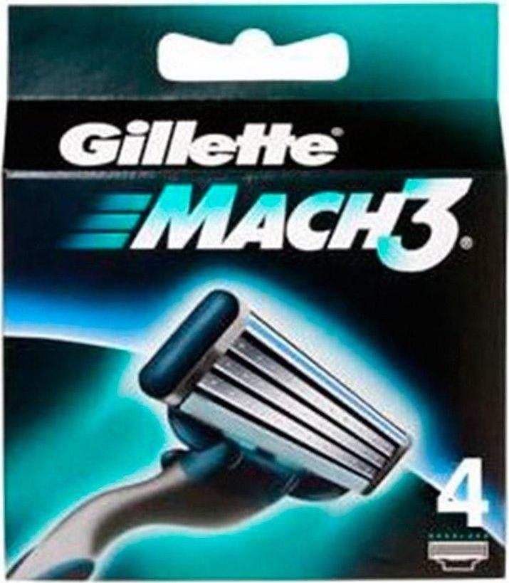 Skutimosi peiliukai Gillette Mach3 pakeitimai, 4 vienetai