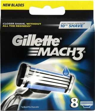 "Gillette Mach3" papildymas 8 vienetai