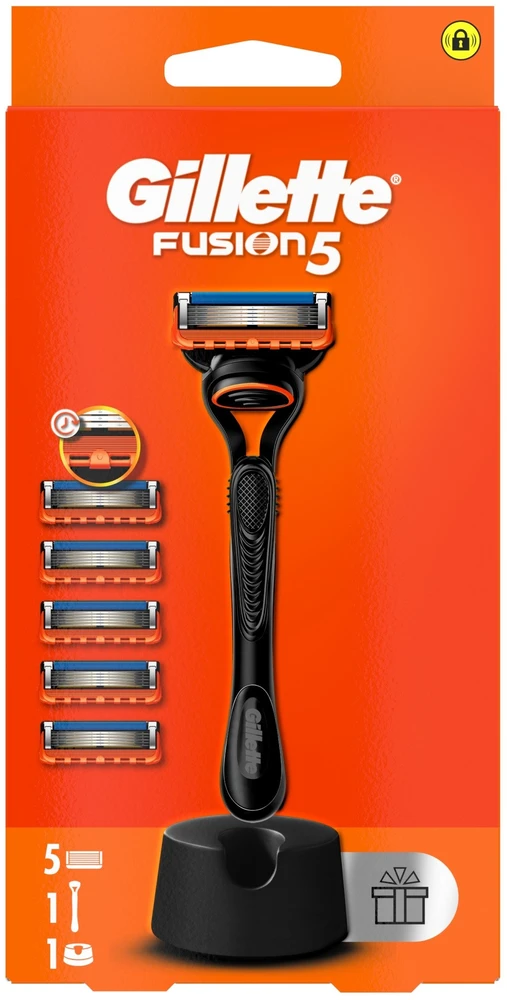 Skustuvas vyrams Gillette Fusion + 5 galvutės