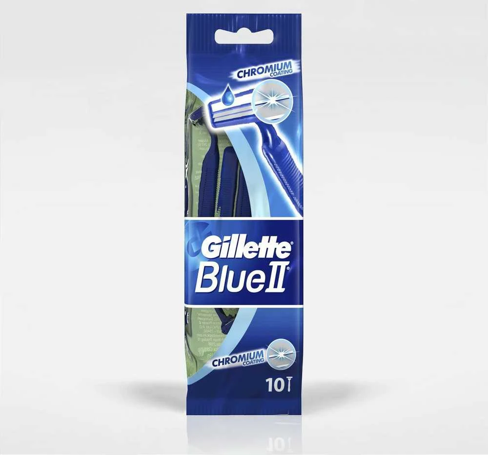 "Gillette Mėlyna II" pakuotė 10 vienetų