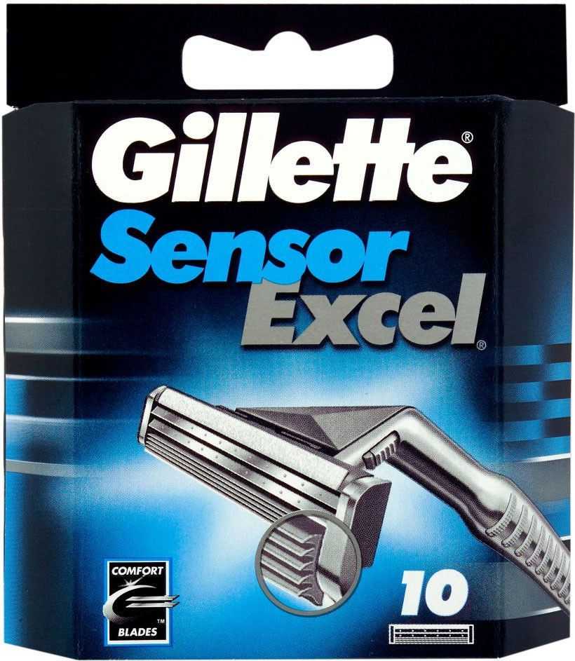Gillette Sensor Excel skustuvo galvutės, 10 vnt.