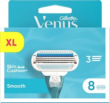 Venus - Lygūs skutimosi peiliukai moterims - Mėlyni/Balti - 8 vnt.