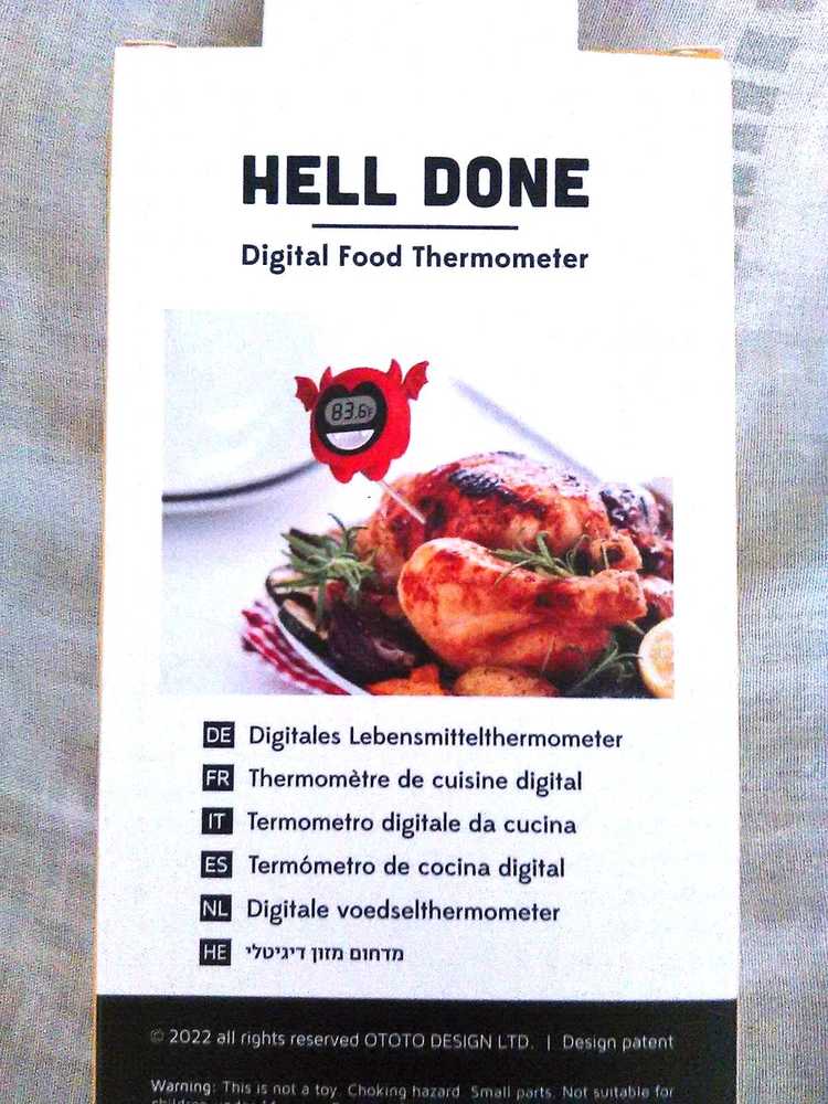 OTOTO „Hell Done“ skaitmeninis maisto termometras