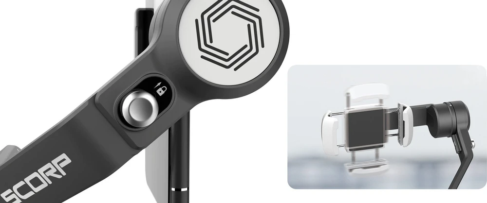 Feiyu Tech FeiyuTech Scorp mini P Kit Rankinis Stabilizatorius Išmaniesiems Telefonams - Gimbal (Baltas)