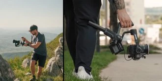 Feiyu Tech Rankinis gimbal'as - FeiyuTech Scorp 3 Rinkinys Gimbal VDSLR Kameroms, 3.5kg Apkrova, AI Sekimas