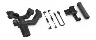 Feiyu Tech Rankinis Stabilizatorius - FeiyuTech Scorp Mini 3, AI Sekimas, 14h Baterijos Gyvavimo Trukmė, Juoda