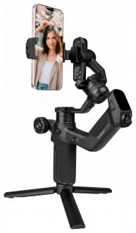Feiyu Tech Rankinis Stabilizatorius - FeiyuTech Scorp Mini 3, AI Sekimas, 14h Baterijos Gyvavimo Trukmė, Juoda